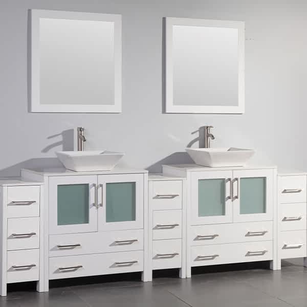 Vanity Art 96 Inch Double Sink Bathroom, 55 Inch Double Sink Vanity Top