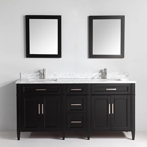 Vanity Art 72 Inch Double Sink Bathroom, 72 Double Bathroom Vanity Top With Sink